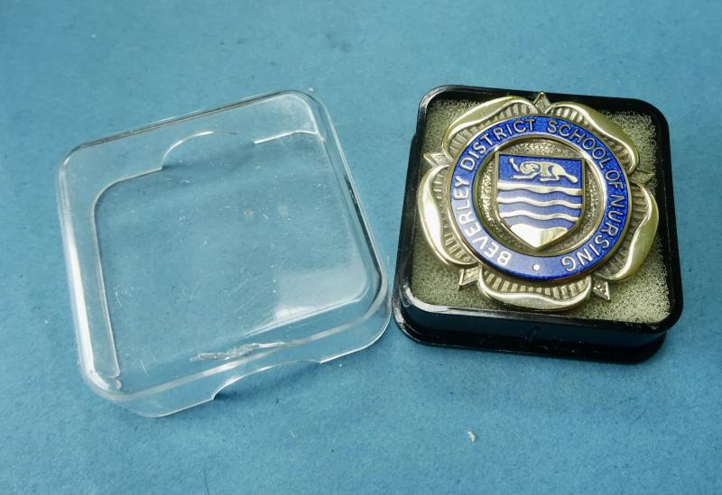 Beverley District School of Nursing,Silver gilt nurses badge