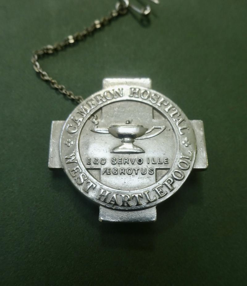 Cameron Hospital West Hartlepool,silver Nurses badge