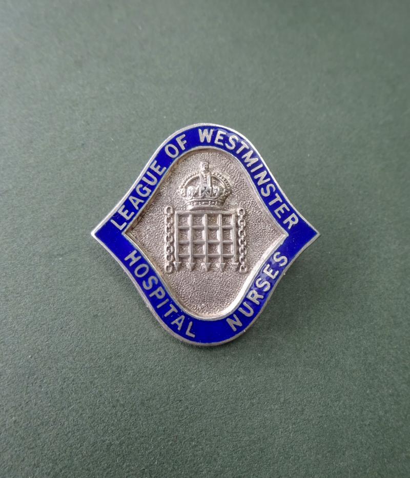 League of Westminster Hospital Nurses ,Silver members badge