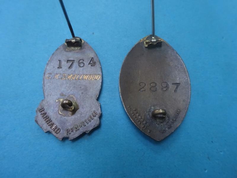 The Incorporated Society of Trained Masseuses/ The Chartered Society of Massage and Medical Gymnastics, pair of badges
