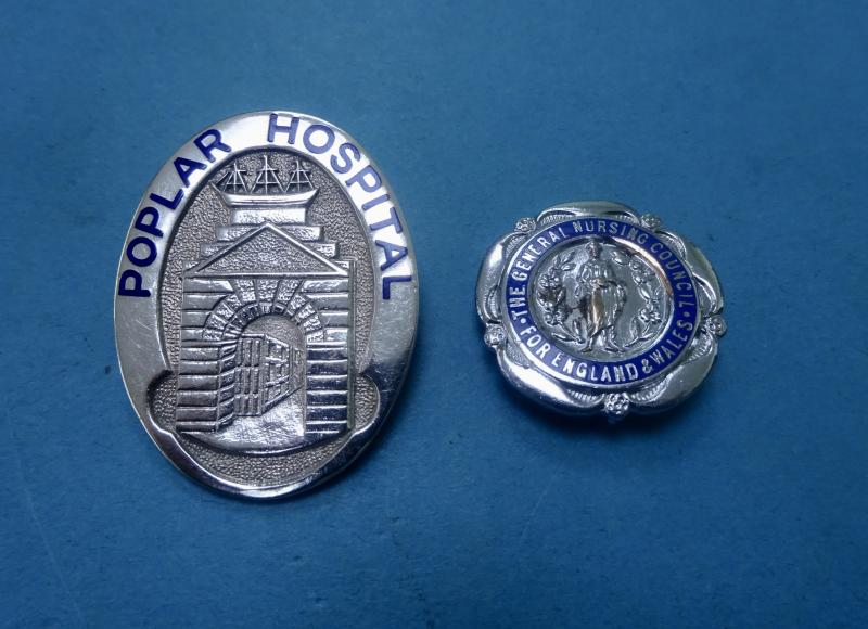 Poplar Hospital with GNC badge pair