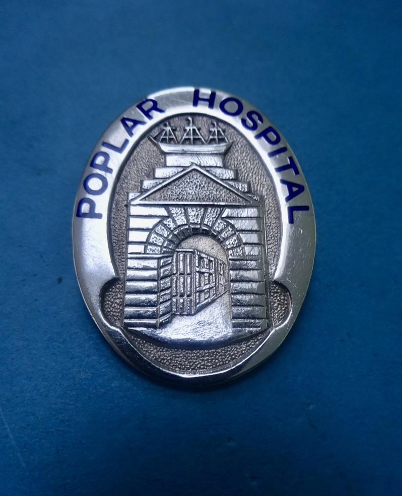 Poplar Hospital with GNC badge pair