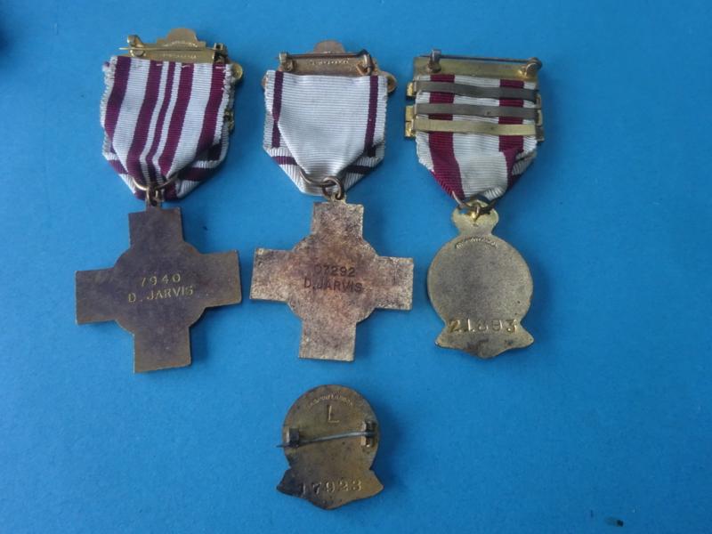 The British Red Cross Society,trio of Medals,ARP etc.